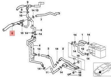 Hose T-Pipe for BMW | OEM Cross Reference: 64218363928 | Stainless Steel