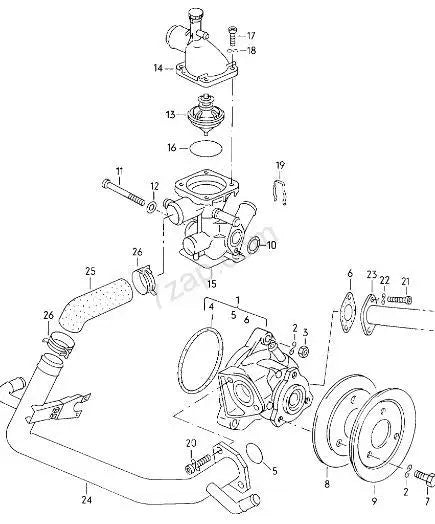 Coolant Pipe for Volkswagen | OEM Cross Reference: 025121081G | Stainless Steel