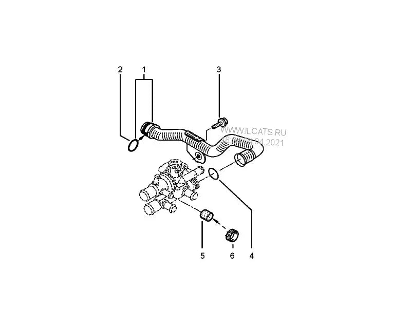 Coolant Pipe for Nissan, Opel & Renault | OEM Cross Reference: 8200298073, 8200113120, 8200008021 | Stainless Steel