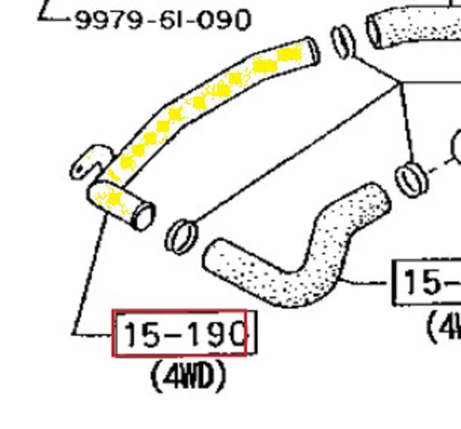 Coolant Pipe for Mazda | OEM Cross Reference: R264-15-190B | Stainless Steel
