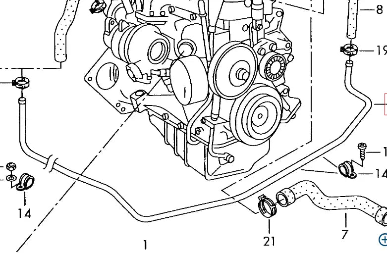 Cooling System Replacement Part for Volkswagen | OEM Cross Reference: 2D0121071D | Stainless Steel