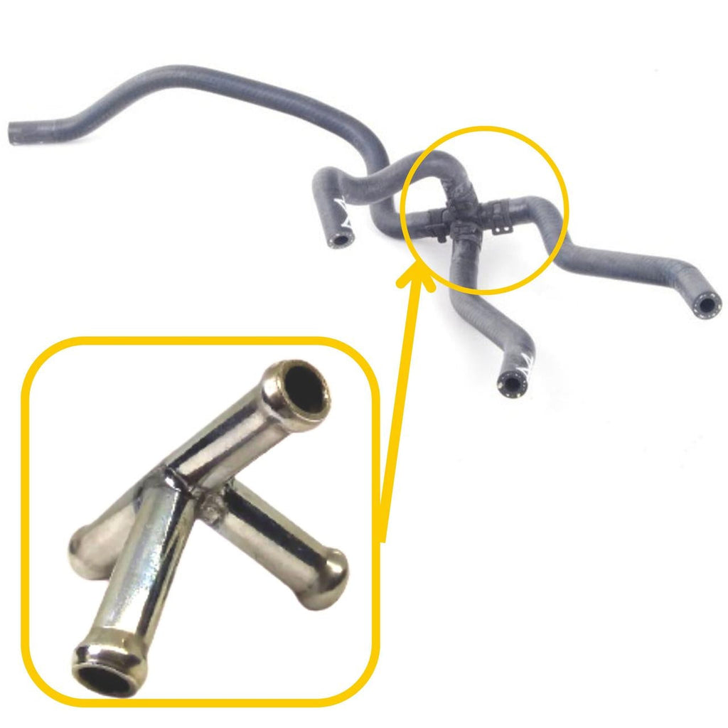 T-Piece for Volkswagen | OEM Cross Reference: 1J0122447DT, 1J0122447DM | Stainless Steel