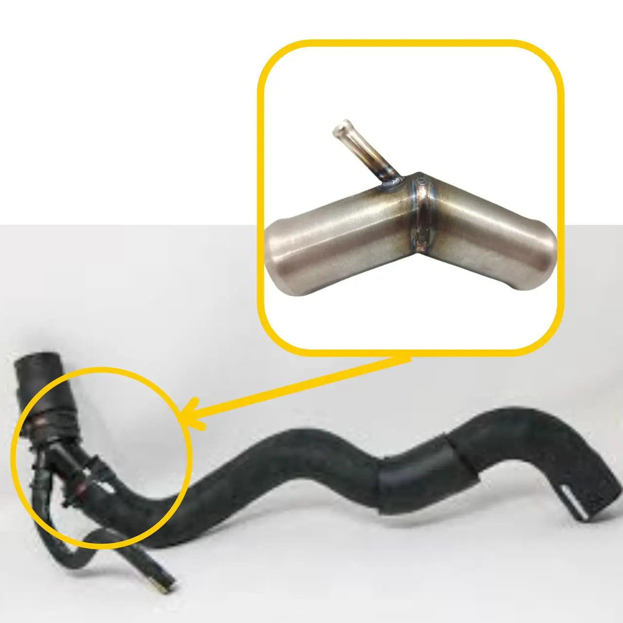 T-Piece for Toyota | OEM Cross Reference: 16057-36010, 16571-0V020, 16057-36011 | Stainless Steel