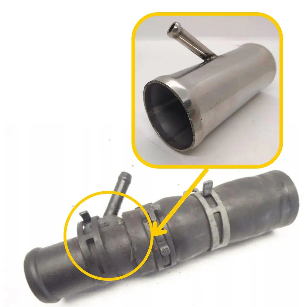 T-Piece for Seat & Volkswagen | OEM Cross Reference: 1C0121438A | Stainless Steel