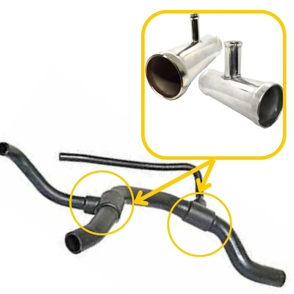 T-Piece for Audi | OEM Cross Reference: 4A0121101G, 4A0121101D | Stainless Steel