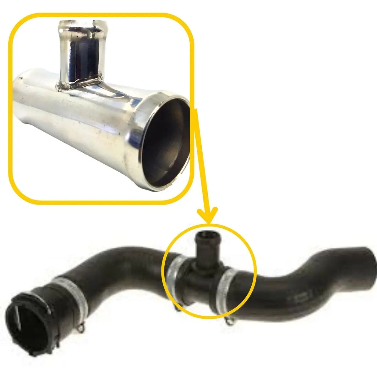Hose T Pipes for Audi, Seat, Skoda & Volkswagen | OEM Cross Reference: 1K0122101DK | Stainless Steel
