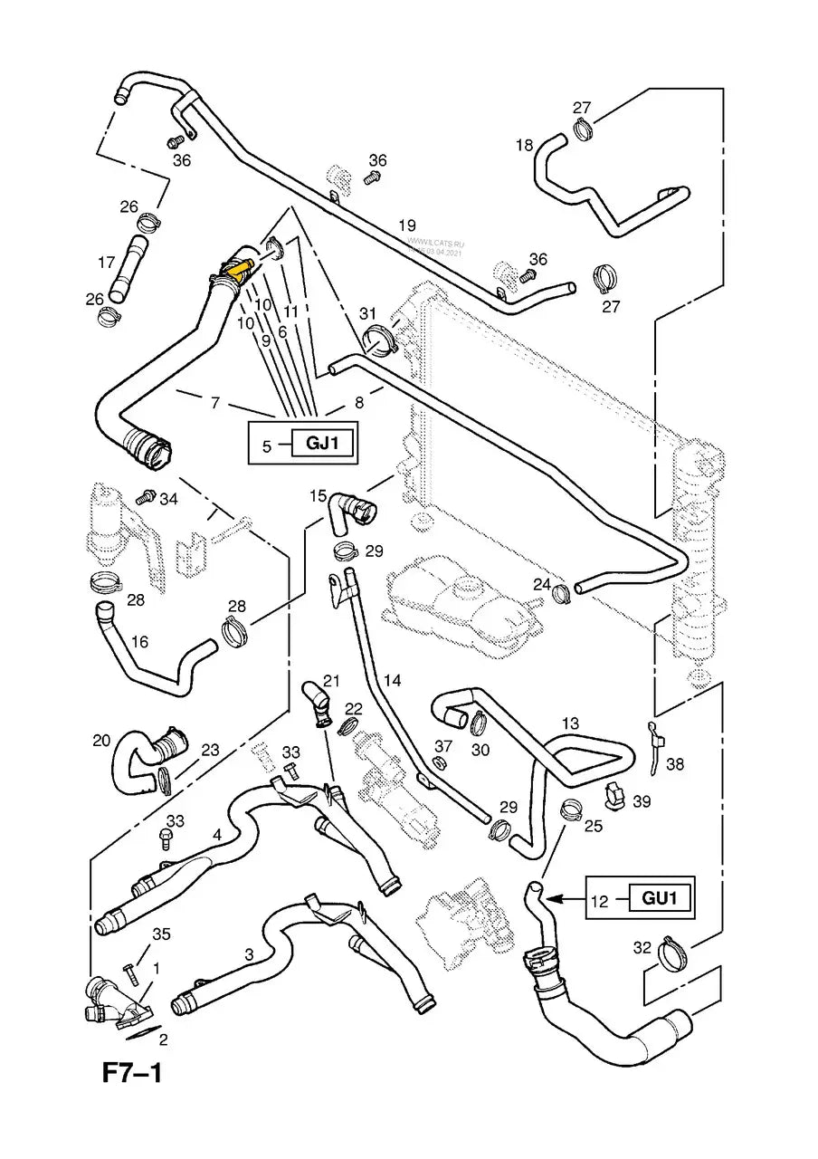 Hose T-Piece for Opel | OEM Cross Reference: 9266905, 1337609, 93173654, 6336060 | Stainless Steel
