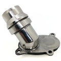 Thermostat Flange for Audi & Volkswagen | OEM Cross Reference: 06K121011C, 06L121111J, 06L121111G | Stainless Steel