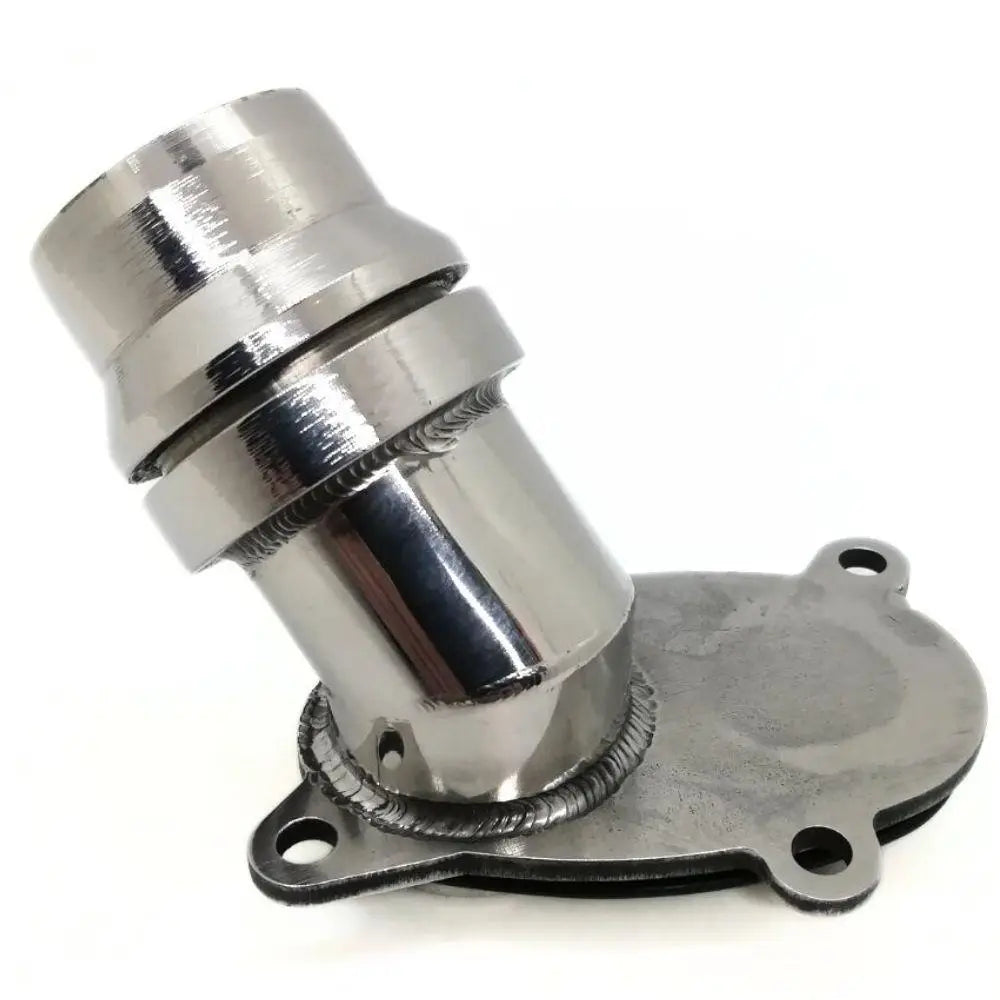 Thermostat Flange for Audi & Volkswagen | OEM Cross Reference: 06K121011C, 06L121111J, 06L121111G | Stainless Steel