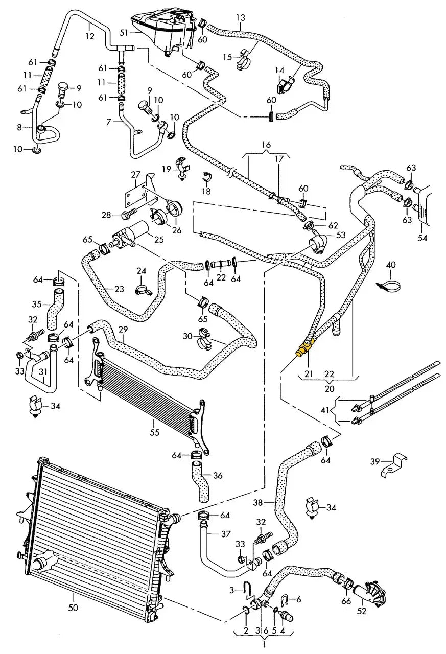 T-Piece for Volkswagen | OEM Cross Reference: N90794501 | Stainless Steel
