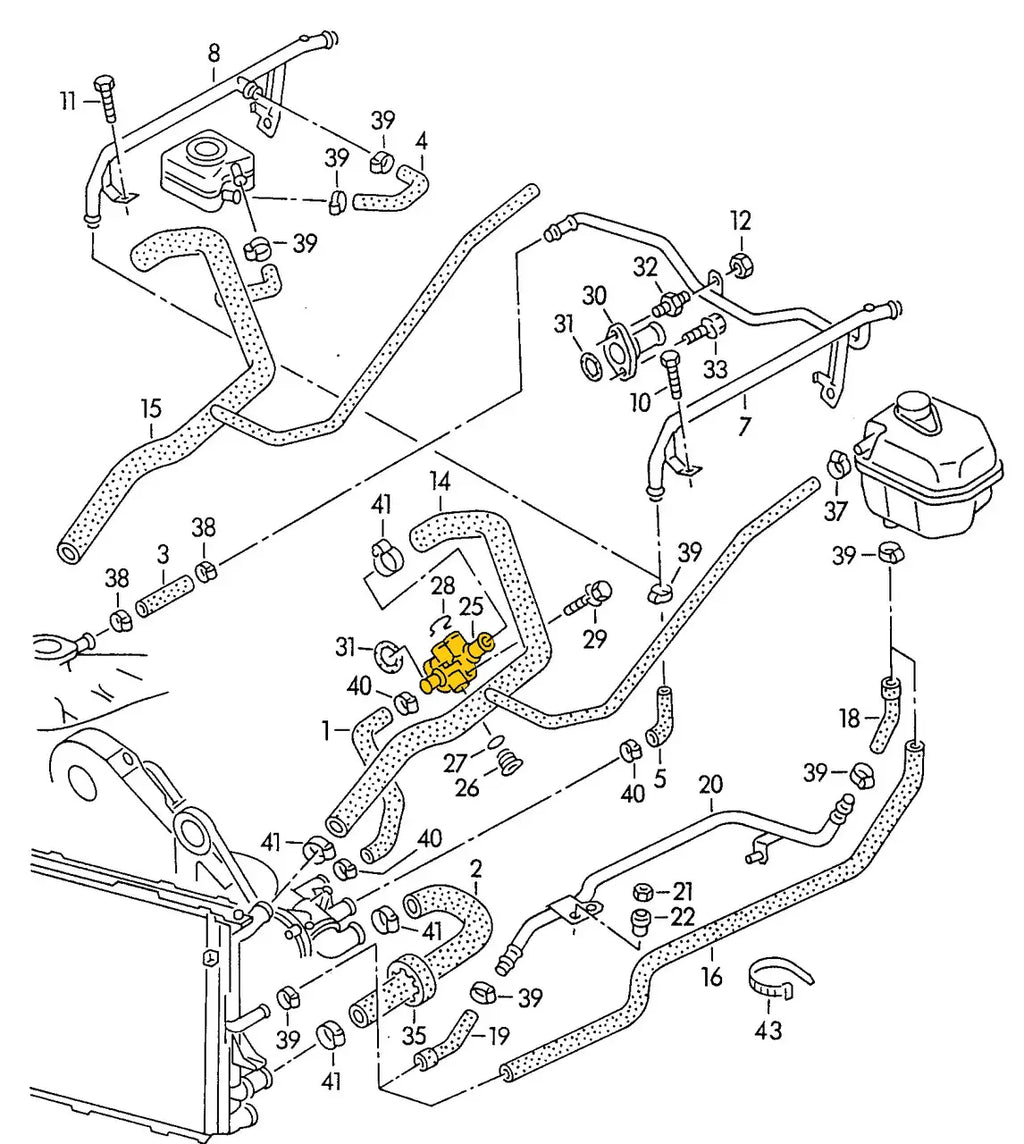 Coolant Flange for Audi, Seat & Volkswagen | OEM Cross Reference: 037121132A | Stainless Steel