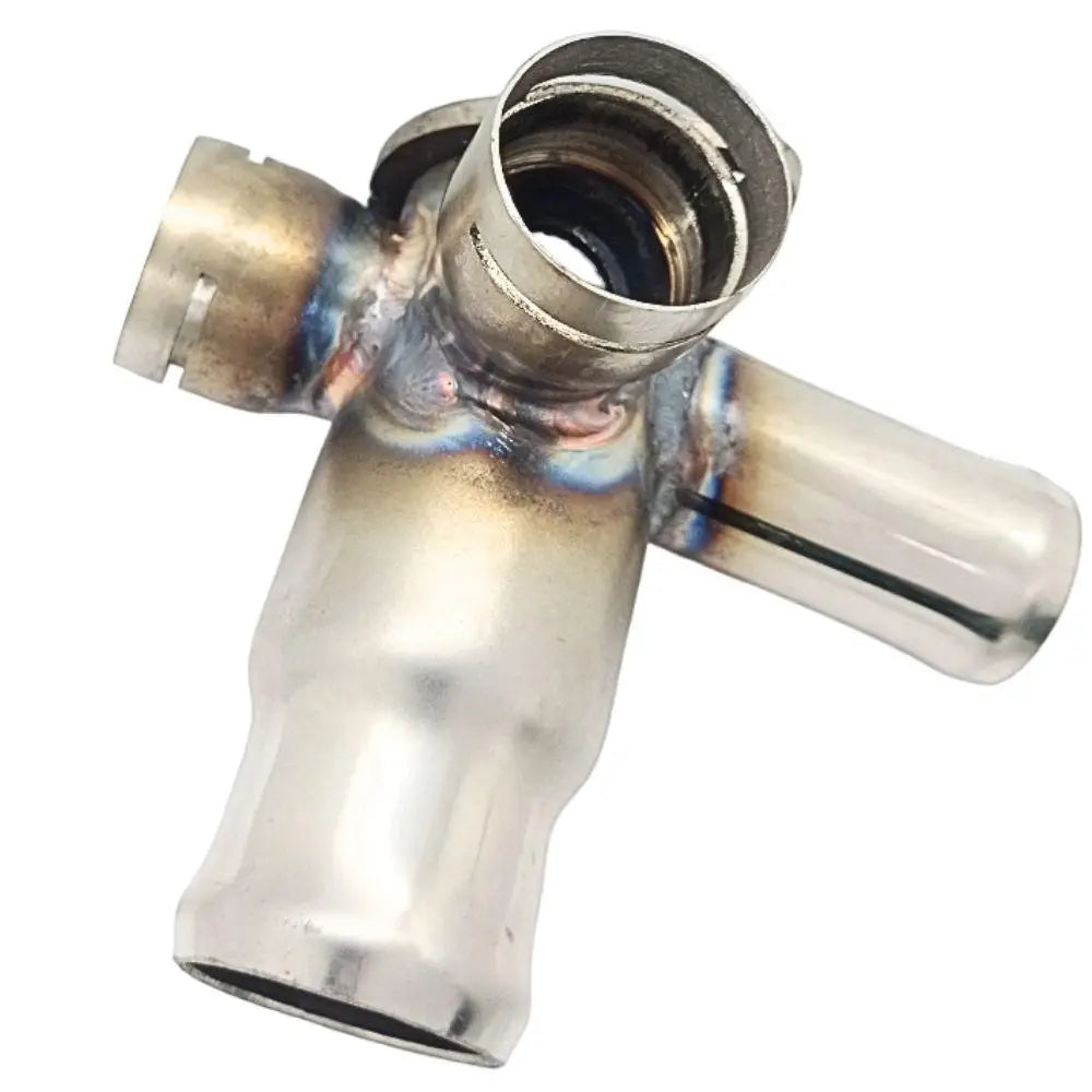 Coolant Flange for Audi, Seat & Volkswagen | OEM Cross Reference: 068121132, 068121133AB | Stainless Steel