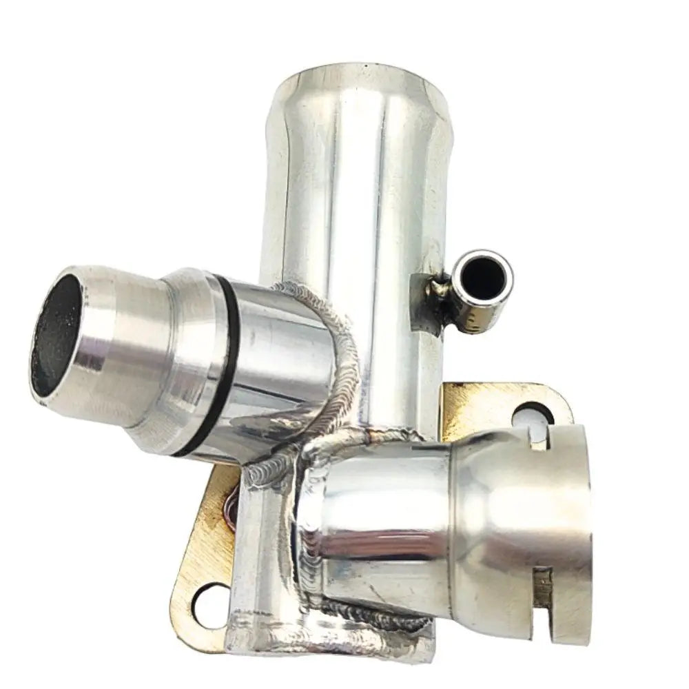 Coolant Flange for Audi, Seat & Volkswagen | OEM Cross Reference: 06B121132E, 06B121132D | Stainless Steel