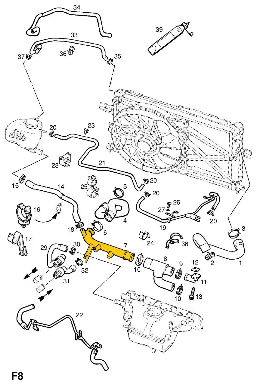 Coolant Pipe for Opel | OEM Cross Reference: 1336168, 90531675, 45162ХВ | Stainless Steel