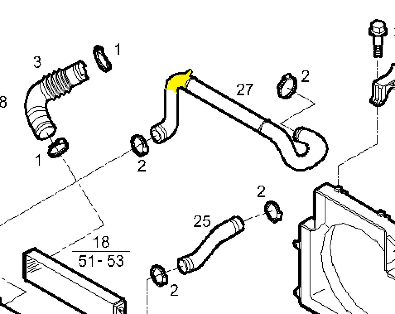 Hose T-Piece for Iveco | OEM Cross Reference: 504215702, 504104449 | Stainless Steel