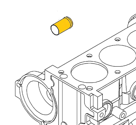 Coolant Block Fitting for Chevrolet, Daewoo, Opel & Renault | OEM Cross Reference: 96351207, 0606400, 96830370, 7700860828, 90091526 | Stainless Steel
