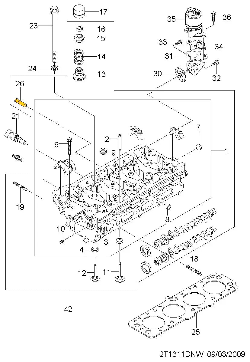 Cylinder Head Fitting for Chevrolet & Daewoo | OEM Cross Reference: 96814870, 96182808 | Stainless Steel