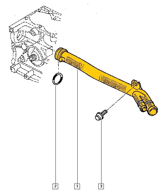 Coolant Pipe for Dacia, Lada & Renault | OEM Cross Reference: 7700869985 | Stainless Steel