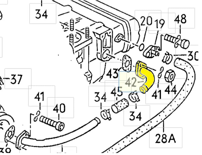 Coolant Flange for Volkswagen | OEM Cross Reference: 25121171 | Stainless Steel