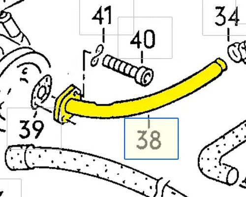 Coolant Pipe for Volkswagen | OEM Cross Reference: 25121151 | Stainless Steel