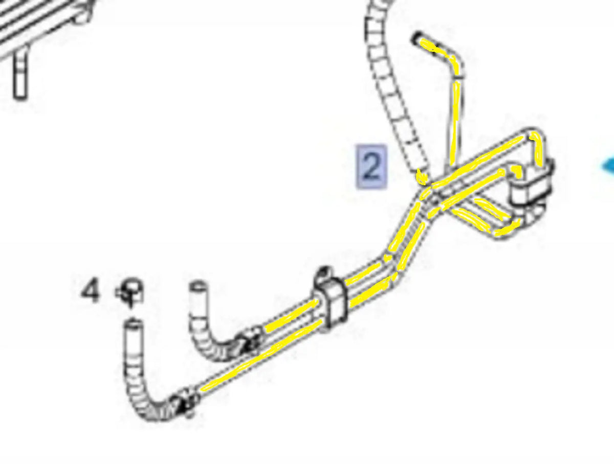 Coolant Pipe for Opel | OEM Cross Reference: 96838150 | Stainless Steel