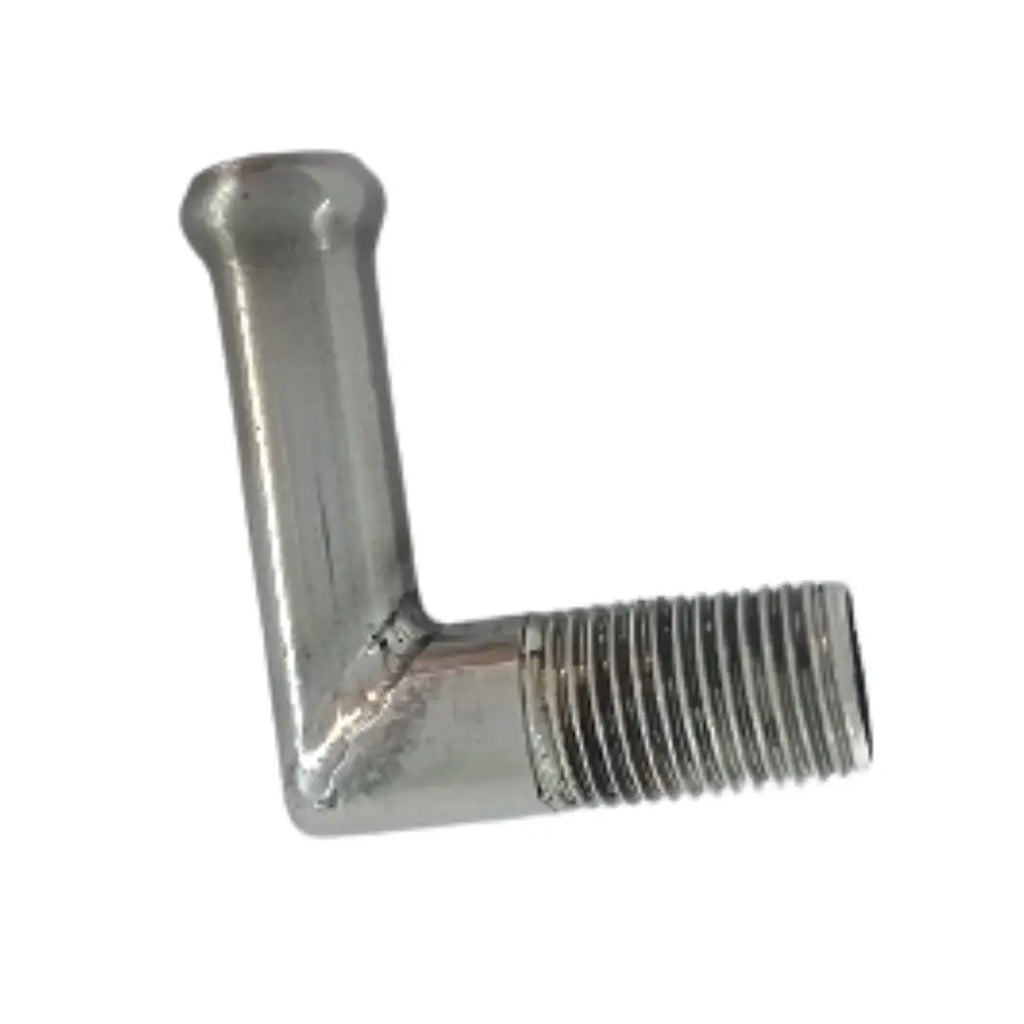 Thermostat Fitting for Chevrolet, Daewoo & Opel | OEM Cross Reference: 90573326, 96414627R, 1338331R, 1338331, 1338003, 9129907, 1228420, 95517651 | Stainless Steel