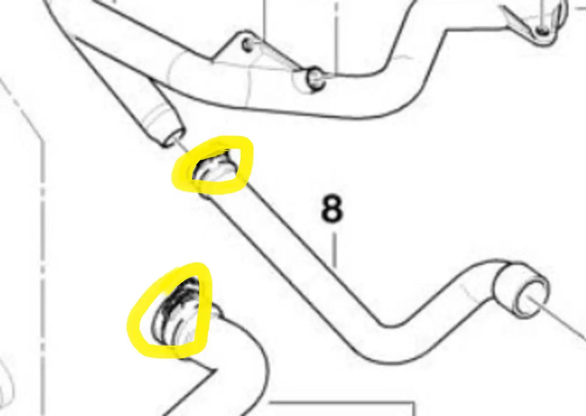 Coolant Pipe for BMW | OEM Cross Reference: 11532247821 | Stainless Steel