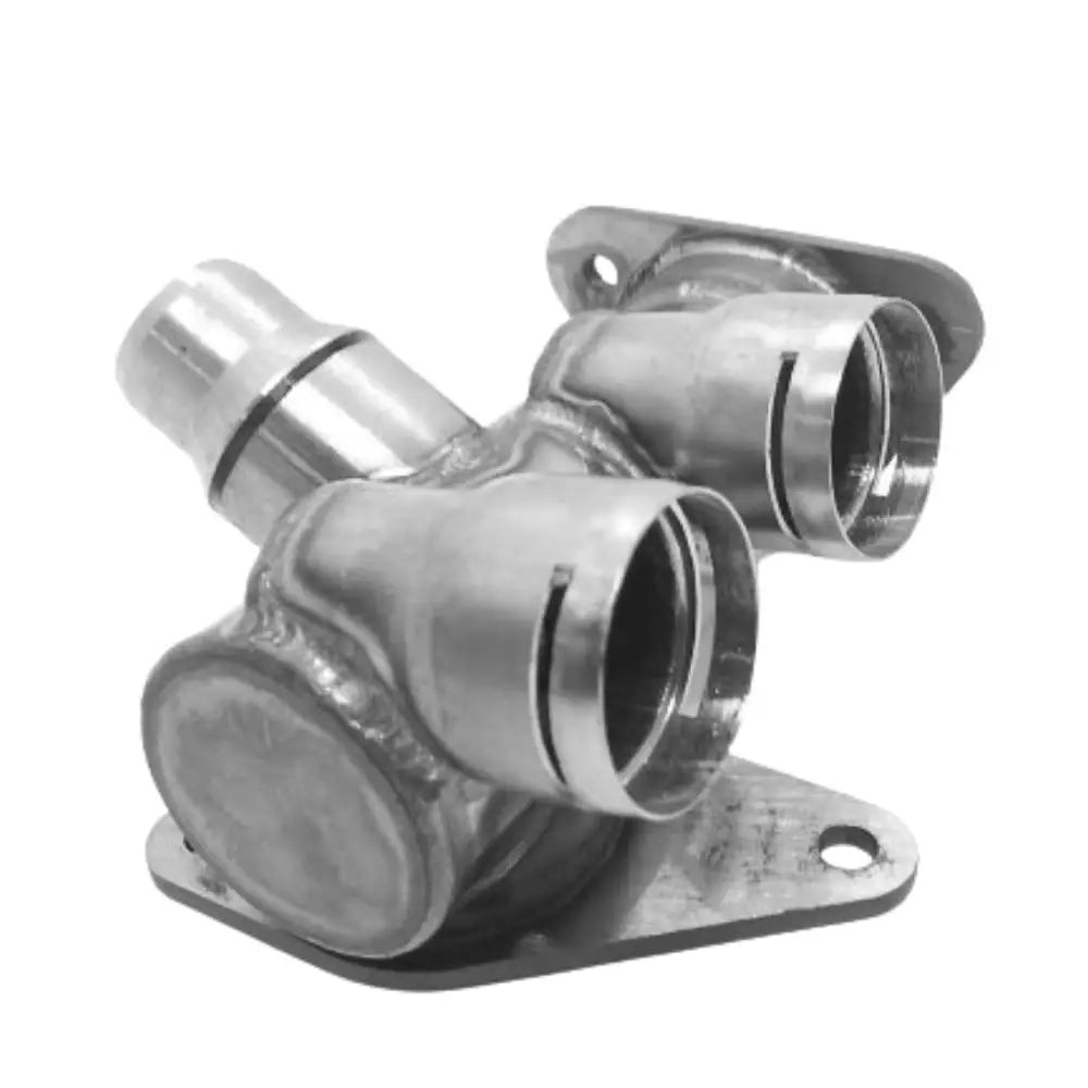 Coolant Flange for Audi & Volkswagen | OEM Cross Reference: 058121132, 058121133B | Stainless Steel