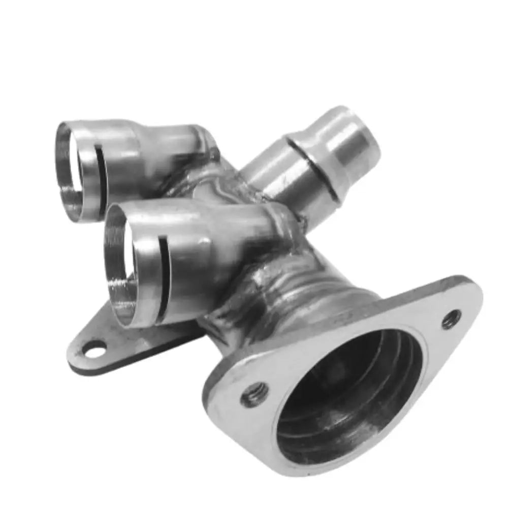 Coolant Flange for Audi & Volkswagen | OEM Cross Reference: 058121132, 058121133B | Stainless Steel