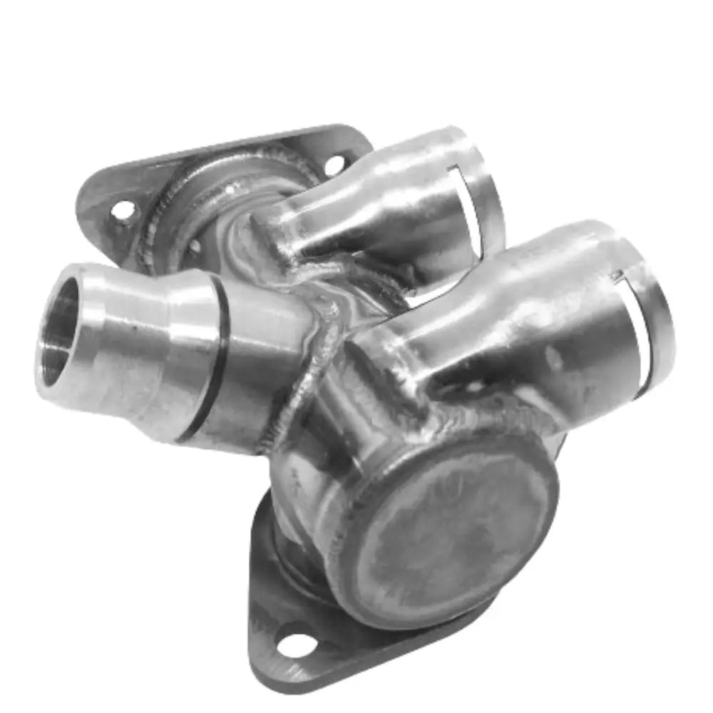 Coolant Flange for Audi & Volkswagen | OEM Cross Reference: 058121132, 058121133B | Stainless Steel