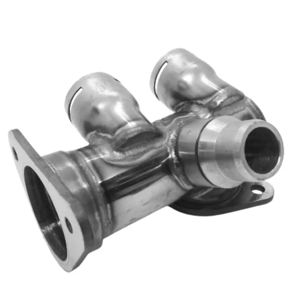 Coolant Flange for Audi & Volkswagen | OEM Cross Reference: 058121132, 058121133B | Stainless Steel