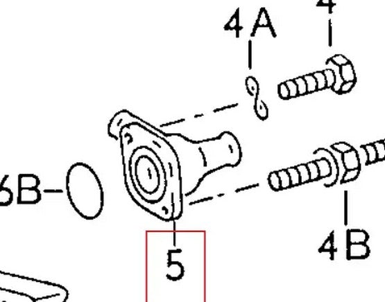 Coolant Flange for Audi | OEM Cross Reference: 048121145B | Stainless Steel